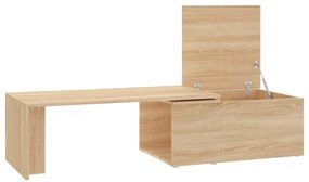 Mesa de centro 150x50x35cm derivados de madeira carvalho sonoma