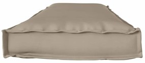 Capa de Palete para Banco Taupe 140 x 40 x 8 cm em Tecido Oxford