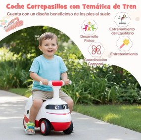 Andarilho para crianças pequenas 50 x 25,5 x 40 cm com buzina e arrumação branco