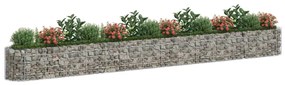 Canteiro elevado/cesto gabião 540x50x50 cm ferro galvanizado