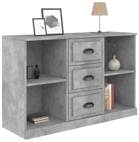 Aparador 104,5x35,5x67,5 cm derivados de madeira cinza cimento
