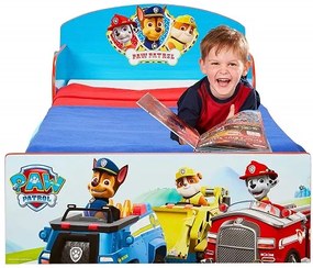 Cama infantil Patrulha Pata para crianças. Com colchão e almofada 140 x 70 cm