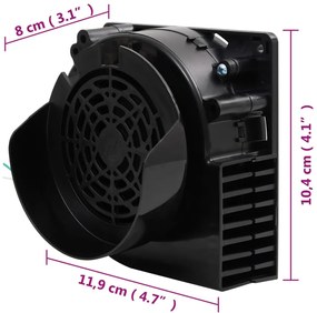 Cordão de luz com 66 LEDs e ventilador 660 cm
