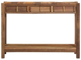 Mesa de Console 107x33x76 cm Madeira Recuperada