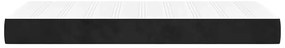 Colchão de molas ensacadas 80x220x20 cm veludo preto