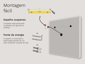 Espelho com iluminação LED M20 premium