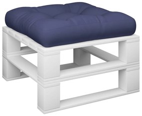 Almofadão para sofá paletes 60x60x12 cm tecido azul-marinho