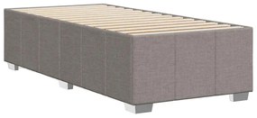 Estrutura cama sem colchão 100x200 cm tecido cinza-acastanhado