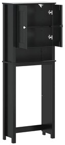 Móvel de sanita BERG 60x27x164,5 cm madeira maciça preto