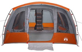 Tenda familiar túnel para 8 pessoas impermeável cinzento