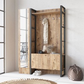Hall Stand ML16 – Pinheiro Atlântico – 90x180x34 cm / 35,5x180x35,5 cm