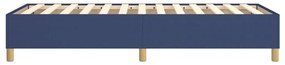 Estrutura de cama sem colchão 90x200 cm tecido azul