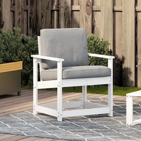 Cadeira de jardim 62x56x77 cm madeira de pinho maciça branco