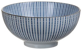 Saladeira 20 X 20 X 9,5 cm Porcelana Azul Branco