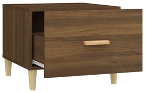 Mesa centro 50x50x40 cm derivados de madeira carvalho castanho
