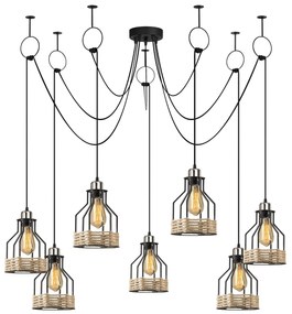 Chandelier Fiko – Preto – 137 cm x 131 cm