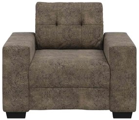 Poltrona vidaXL Cinza Escuro 59 cm em Couro Sintético