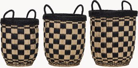 Cestos artesanais Basked, conjunto de 3