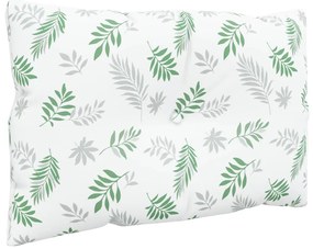 Almofadões p/ móveis paletes 3 pcs tecido oxford padrão folhas