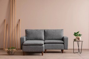 Sofá de Canto Lungo – Cinzento Claro – 180 cm