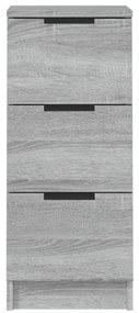 Aparadores 2 pcs 30x30x70 cm madeira processada sonoma cinza