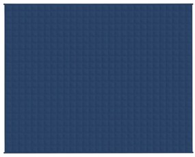 Manta pesada 15 kg 235x290 cm tecido azul