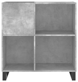 Armário p/ discos 84,5x38x89 cm derivados madeira cinza-cimento