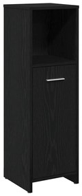 Conjunto de Móveis de Casa de Banho vidaXL 4 Peças Carvalho Preto Made