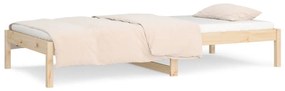 Sofá-cama sem colchão 90x200 cm madeira de pinho maciça
