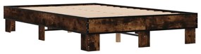Estrutura de cama 135x190 cm derivados madeira/metal