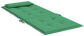 Almofadões p/ cadeira encosto alto 4 pcs tecido oxford verde