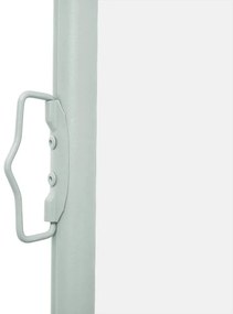 Toldo lateral retrátil para pátio 100x300 cm creme