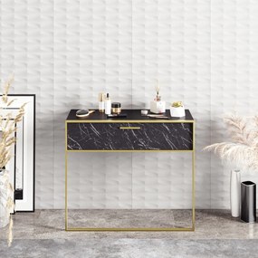 Aparador Polka – Dourado e Preto – 90 x 76,8 x 38,5 cm