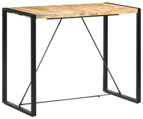 vidaXL Mesa de bar 140x70x110 cm madeira de mangueira maciça