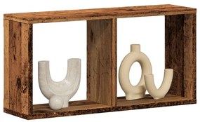 vidaXL Armário de parede 60x16x30 cm deriv. de madeira madeira velha