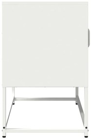 Móvel de TV 68x39x60,5 cm aço laminado a frio branco