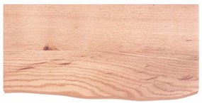 Prateleira de parede 60x30x(2-4) cm carvalho tratado castanho