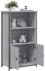 Aparador alto 62x32x103,5 cm derivados de madeira cinza sonoma