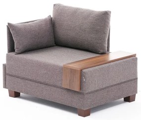 Sofá Individual Fly – Castanho – 100x80x75 cm