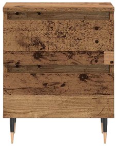 Mesas de Cabeceira 2 pcs Madeira Antiga 40x35x50 cm Madeira Engenharia