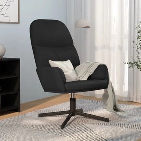 341053 vidaXL Cadeira de descanso couro artificial preto