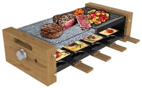 Grelhador Raclette Cheese&Grill 8400 Wood MixGrill com potência de 1200 W