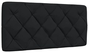 Estrutura de cama sem colchão 100x200 cm tecido preto