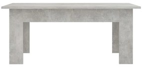 Mesa de centro 100x60x42 cm contraplacado cinzento cimento