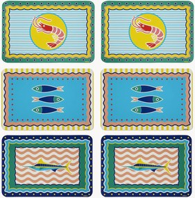 Individuais de mesa Corfù, conjunto de 6