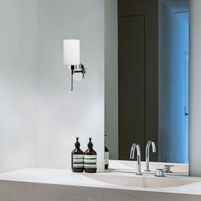 Aplique de Parede Balcova – Prateado – Diâmetro 12 cm, Altura 32 cm