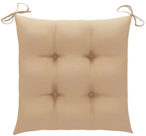 Cadeiras exterior dobráveis c/ almofadões 4 pcs acácia maciça