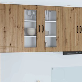 vidaXL Armário de Cozinha Kalmar Carvalho Artesanal 80 x 31 x 80 cm