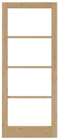 porta interna com vidro "ORKDAL" 86x211x4 cm madeira sólida de pinho