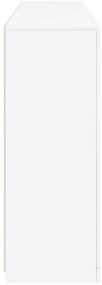 Aparador com luzes LED 162x37x100 cm branco